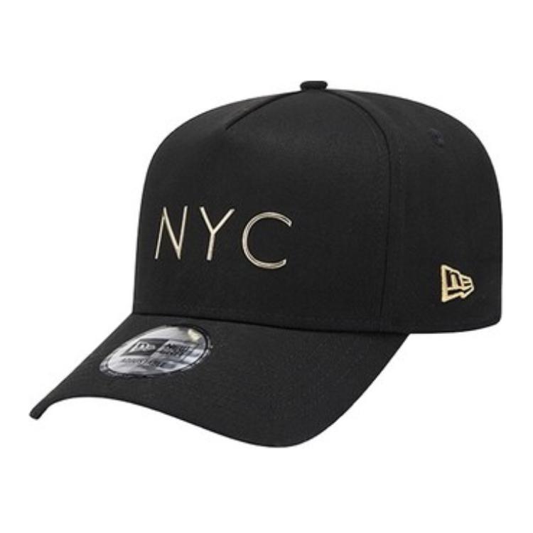 New Era Хлопковая бейсболка унисекс черно-золотая, Black/Gold 
New Era Хлопковая бейсболка унисекс черно-золотая, Black/Gold