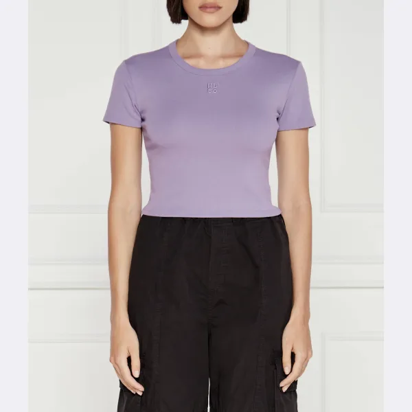 Укороченная футболка Delanor Hugo, фиолетовый
Укороченная футболка Delanor Hugo, фиолетовый