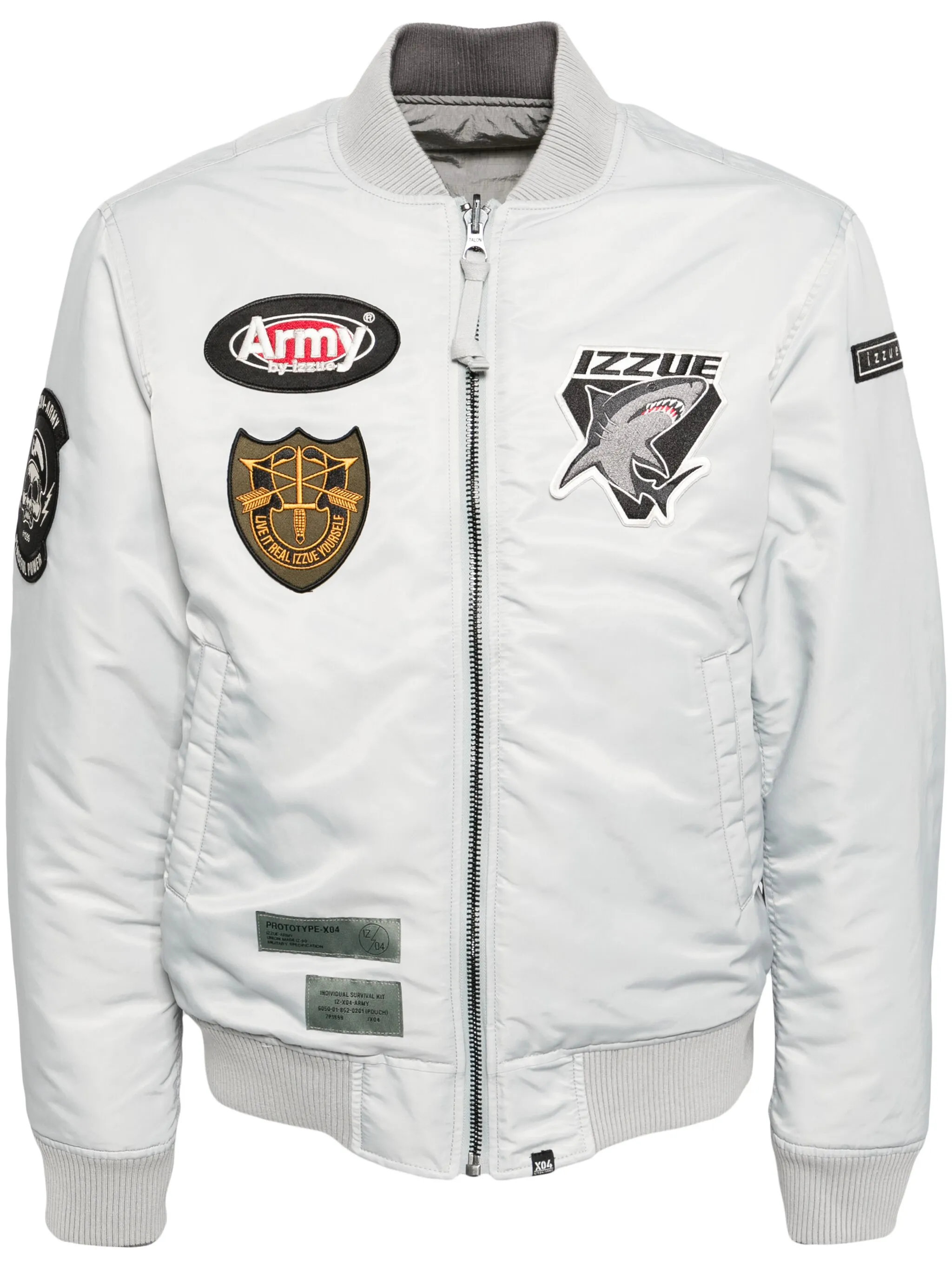 Бомбер с логотипом Izzue, серый
Бомбер с логотипом Izzue, серый