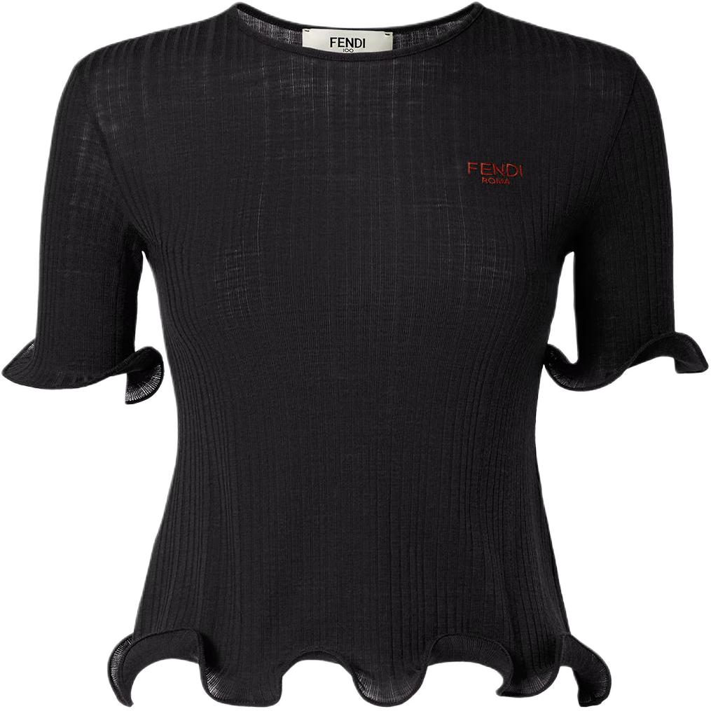 FENDI Футболка женская черная, Черный, FENDI Футболка женская черная
FENDI Футболка женская черная, Черный, FENDI Футболка женская черная