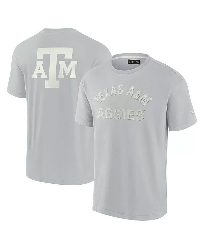 Мужская и женская серая футболка Texas A&M Aggies Super Soft с коротким рукавом Fanatics Signature
Мужская и женская серая футболка Texas A&M Aggies Super Soft с коротким рукавом Fanatics Signature