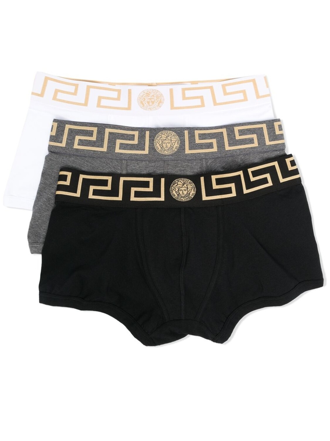Versace комплект из трех боксеров с узором Greca, черный
Versace комплект из трех боксеров с узором Greca, черный