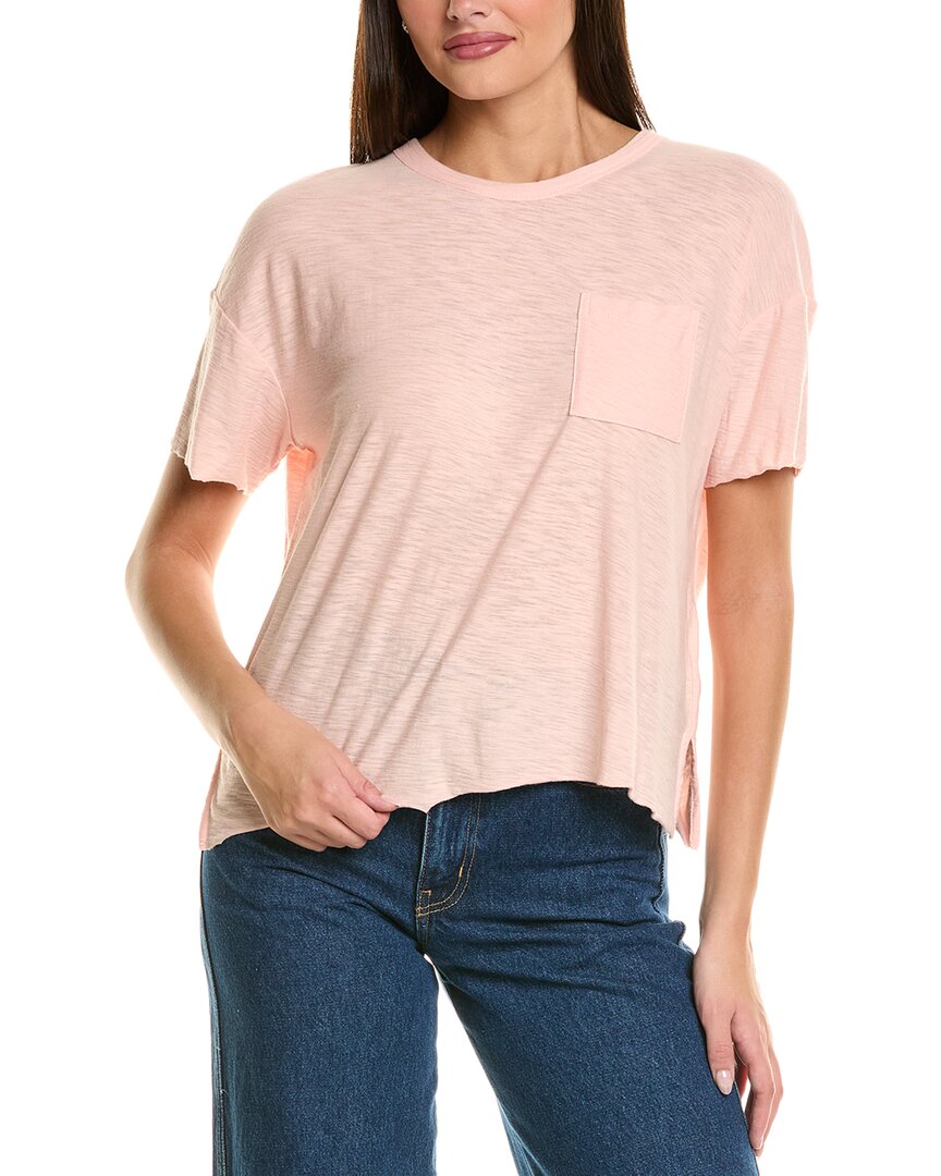 Джеймс Перс Карманная Футболка James Perse, розовый 
Джеймс Перс Карманная Футболка James Perse, розовый