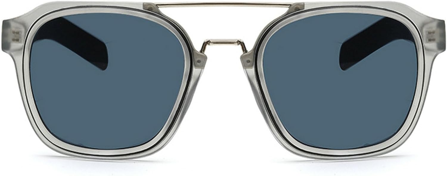 Солнцезащитные очки в стиле ретро с двойной перемычкой, квадратной формы, градиентные линзы, защита от УФ-излучения UV400, модные солнцезащитные очки-пилот для мужчин mincl, Clear Gray
Солнцезащитные очки в стиле ретро с двойной перемычкой, квадратной формы, градиентные линзы, защита от УФ-излучения UV400, модные солнцезащитные очки-пилот для мужчин mincl, Clear Gray