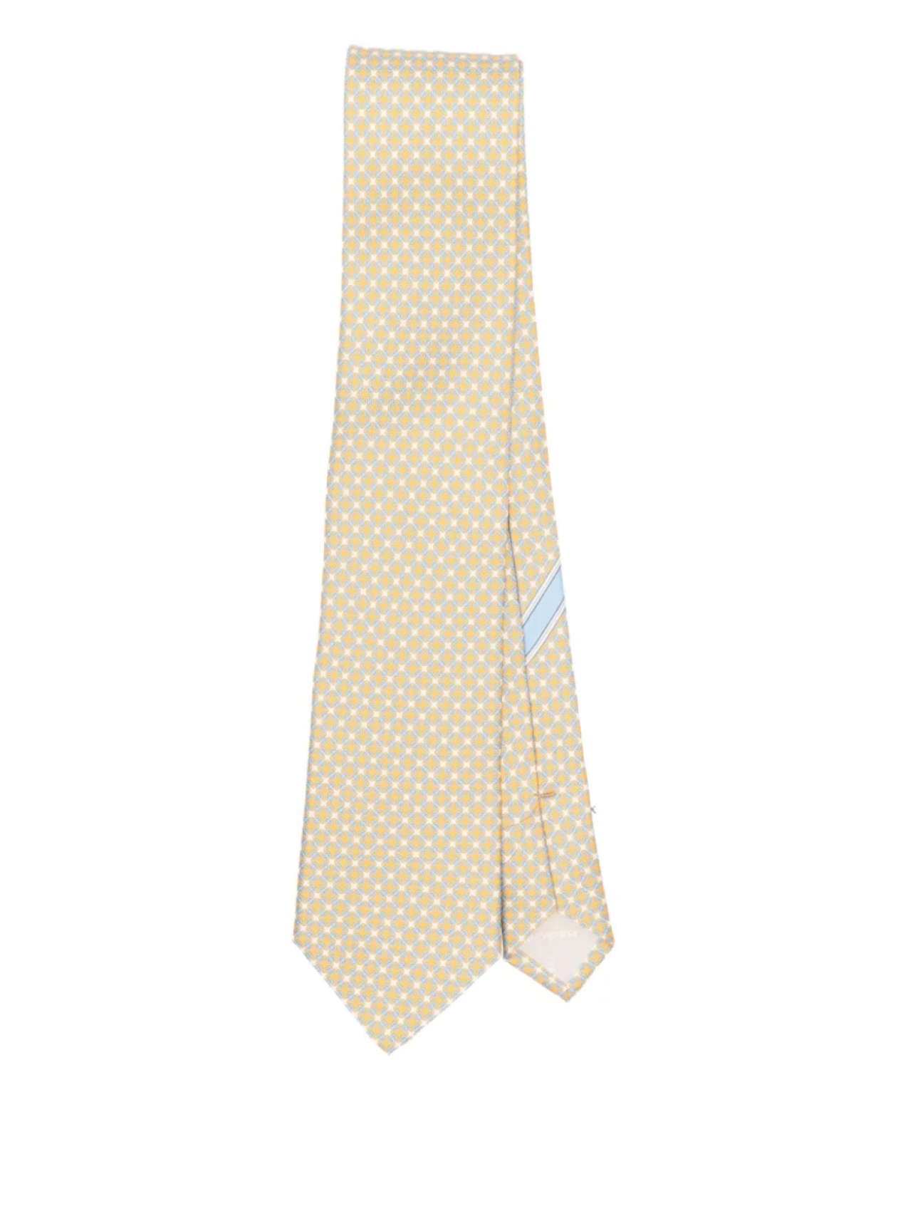 Шелковый галстук с геометрическим узором Ferragamo, желтый
Шелковый галстук с геометрическим узором Ferragamo, желтый