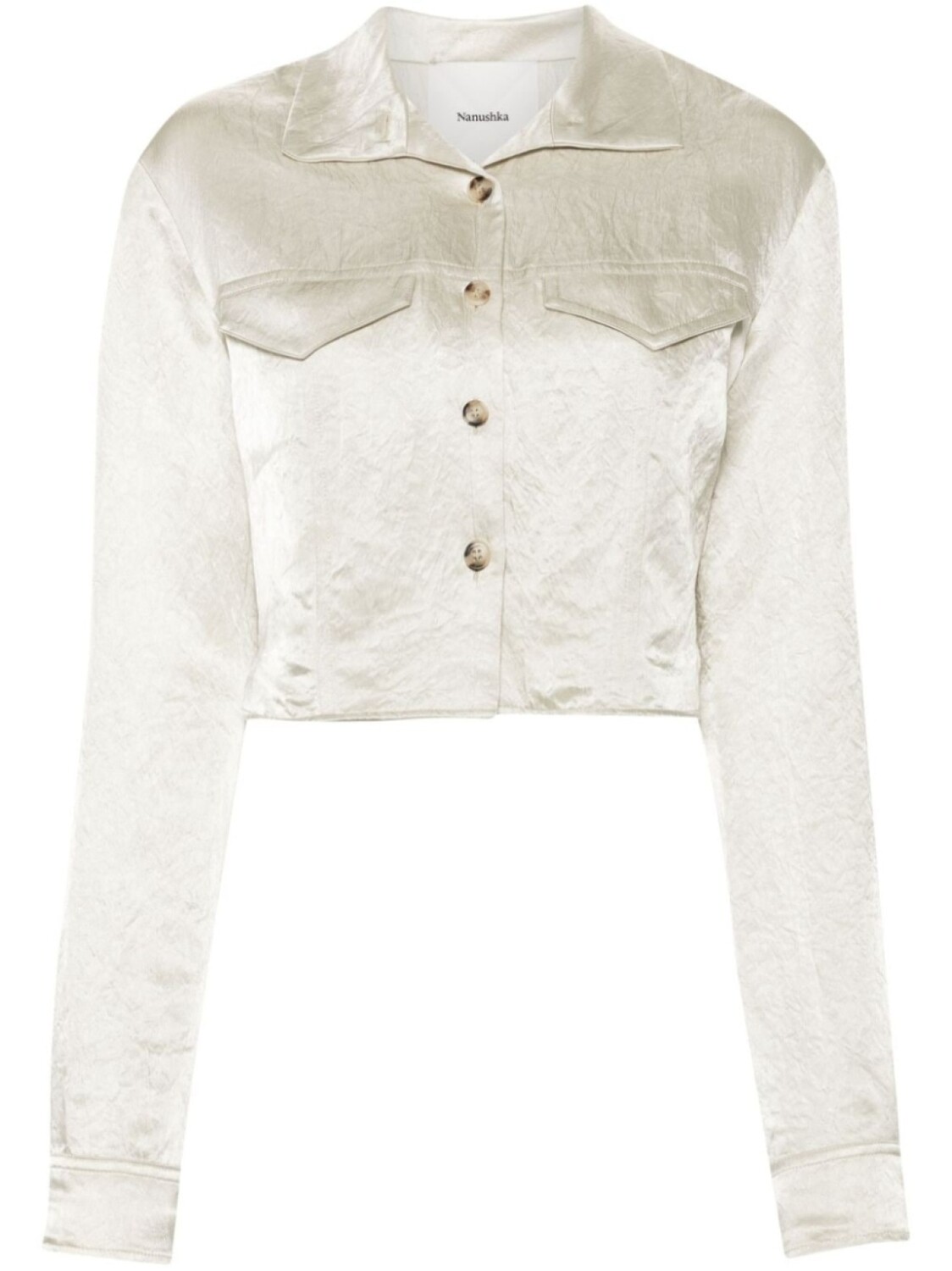 Nanushka рубашка Janyn, нейтральный цвет
Nanushka рубашка Janyn, нейтральный цвет