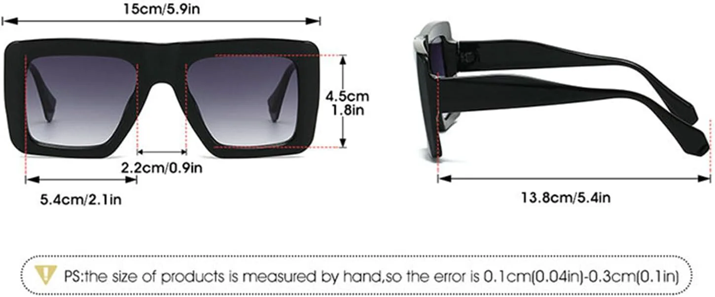 Willochra Модные большие квадратные солнцезащитные очки для женщин Модные солнцезащитные очки для женщин и мужчин Модные прямоугольные солнцезащитные очки, C3
Willochra Модные большие квадратные солнцезащитные очки для женщин Модные солнцезащитные очки для женщин и мужчин Модные прямоугольные солнцезащитные очки, C3
