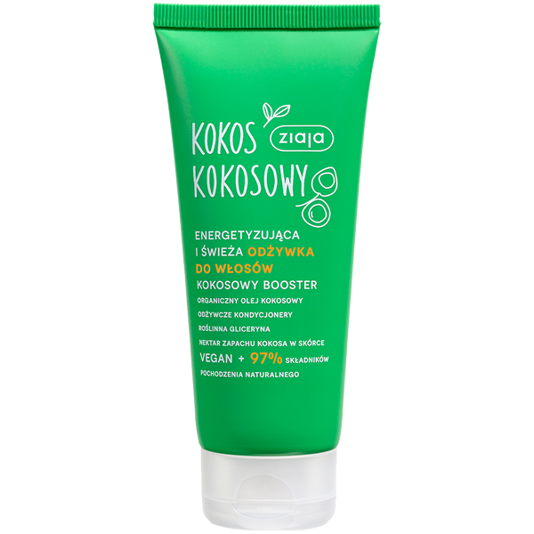 Питательный и кондиционирующий кокосовый бустер для волос на основе растительных веществ, 100 мл Ziaja Kokos kokosowy 
Питательный и кондиционирующий кокосовый бустер для волос на основе растительных веществ, 100 мл Ziaja Kokos kokosowy