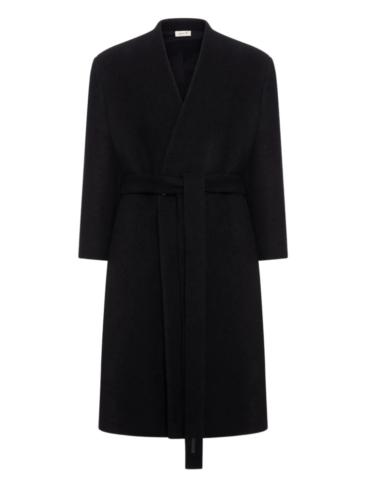 Пальто с поясом и запахом Fear Of God, черный
Пальто с поясом и запахом Fear Of God, черный