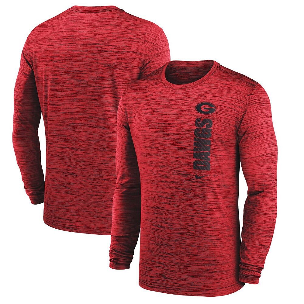 Мужская футболка с длинным рукавом Nike Red Georgia Bulldogs 2024 Sideline Velocity Performance, цвет Uga Red
Мужская футболка с длинным рукавом Nike Red Georgia Bulldogs 2024 Sideline Velocity Performance, цвет Uga Red