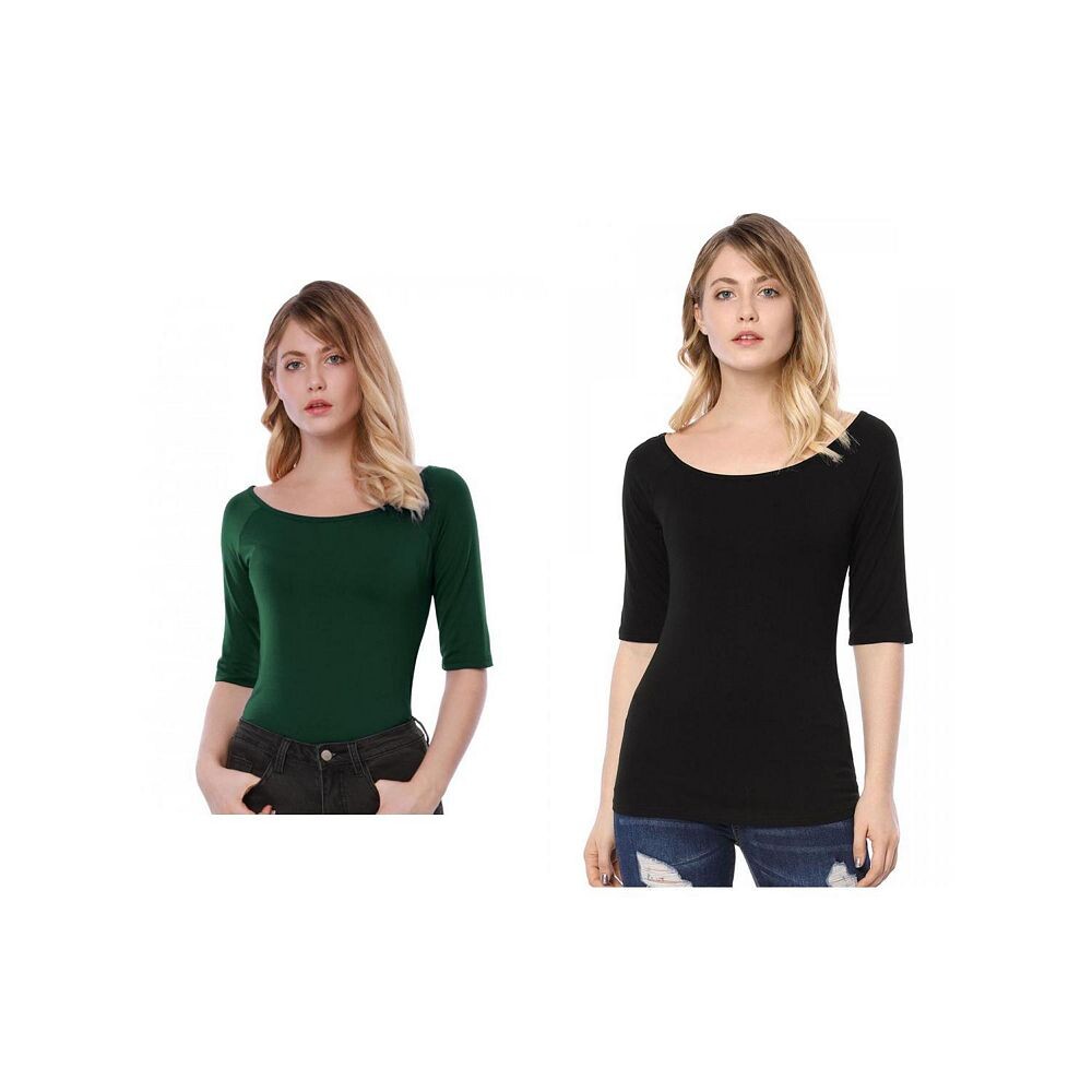 Набор из 2 женских многослойных футболок с короткими рукавами и овальным вырезом ALLEGRA K, цвет Black Olive Green
Набор из 2 женских многослойных футболок с короткими рукавами и овальным вырезом ALLEGRA K, цвет Black Olive Green