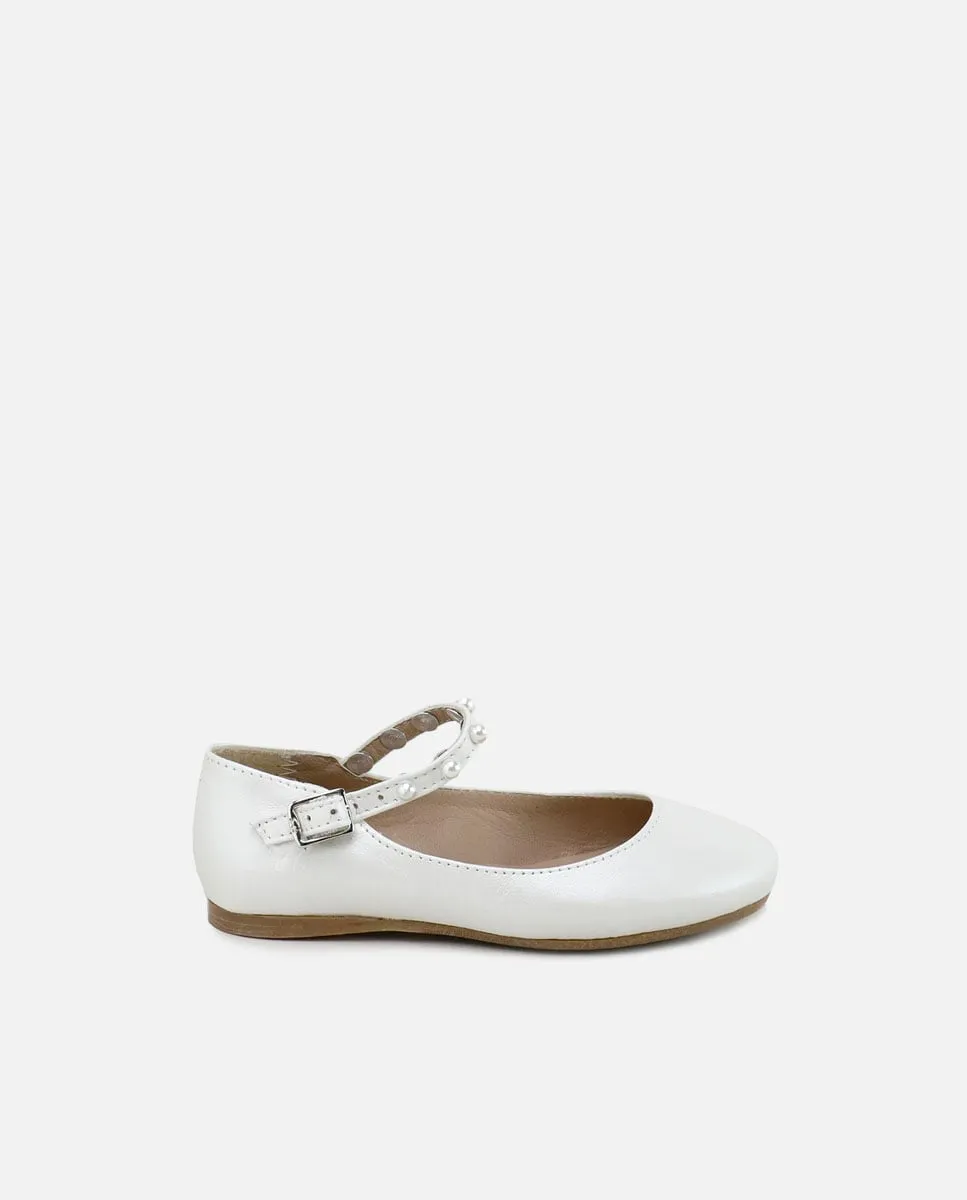 Детские туфельки из кожи с жемчугом Eli 1957, белый
Детские туфельки из кожи с жемчугом Eli 1957, белый