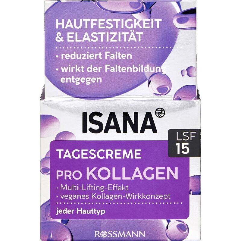 Дневной крем с проколлагеном SPF15 ISANA, 50 ml
Дневной крем с проколлагеном SPF15 ISANA, 50 ml
