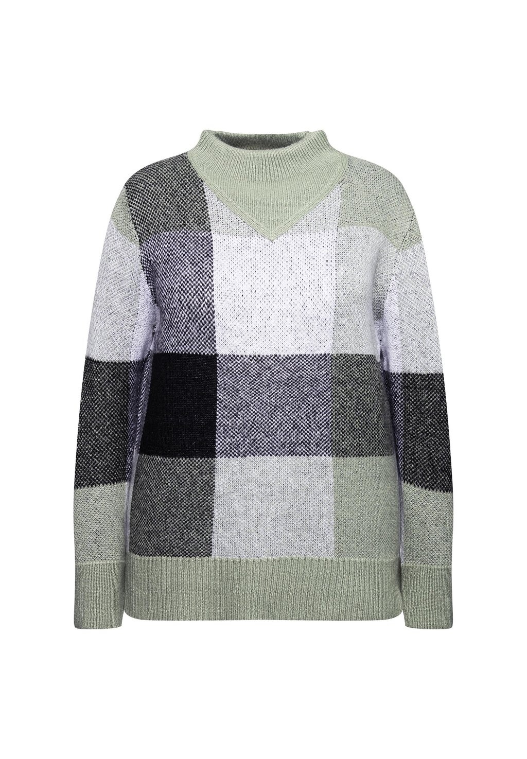 Джемпер RUITENDESSIN OPSTAANDE KRAAG Ulla Popken, светло-зеленый
Джемпер RUITENDESSIN OPSTAANDE KRAAG Ulla Popken, светло-зеленый