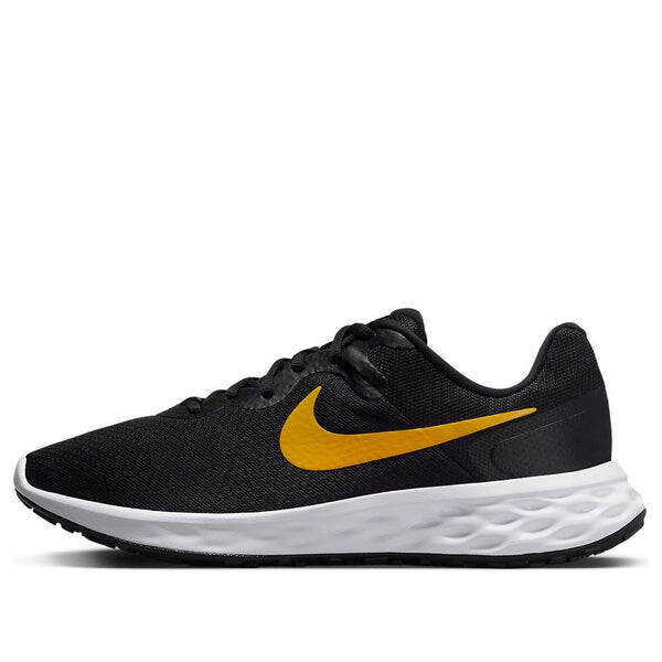 Кроссовки revolution 6 next nature 'black university gold' Nike, черный 
Кроссовки revolution 6 next nature 'black university gold' Nike, черный