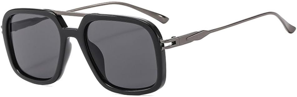 Мужские солнцезащитные очки в стиле ретро с двойной перемычкой, защита от УФ-излучения UV400, модные женские солнцезащитные очки с градиентным переходом TYUVIVO, Black Gray
Мужские солнцезащитные очки в стиле ретро с двойной перемычкой, защита от УФ-излучения UV400, модные женские солнцезащитные очки с градиентным переходом TYUVIVO, Black Gray