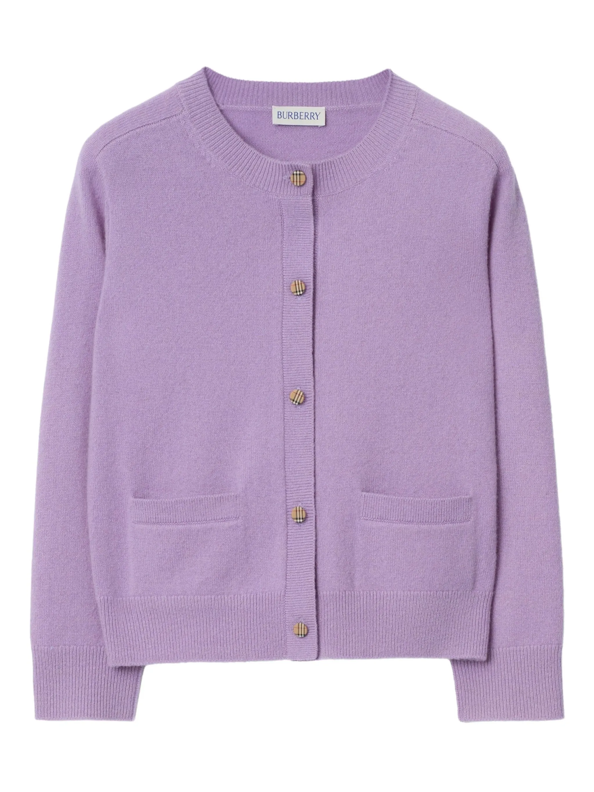 Кардиган с нашивками в клетку Burberry Kids, фиолетовый
Кардиган с нашивками в клетку Burberry Kids, фиолетовый