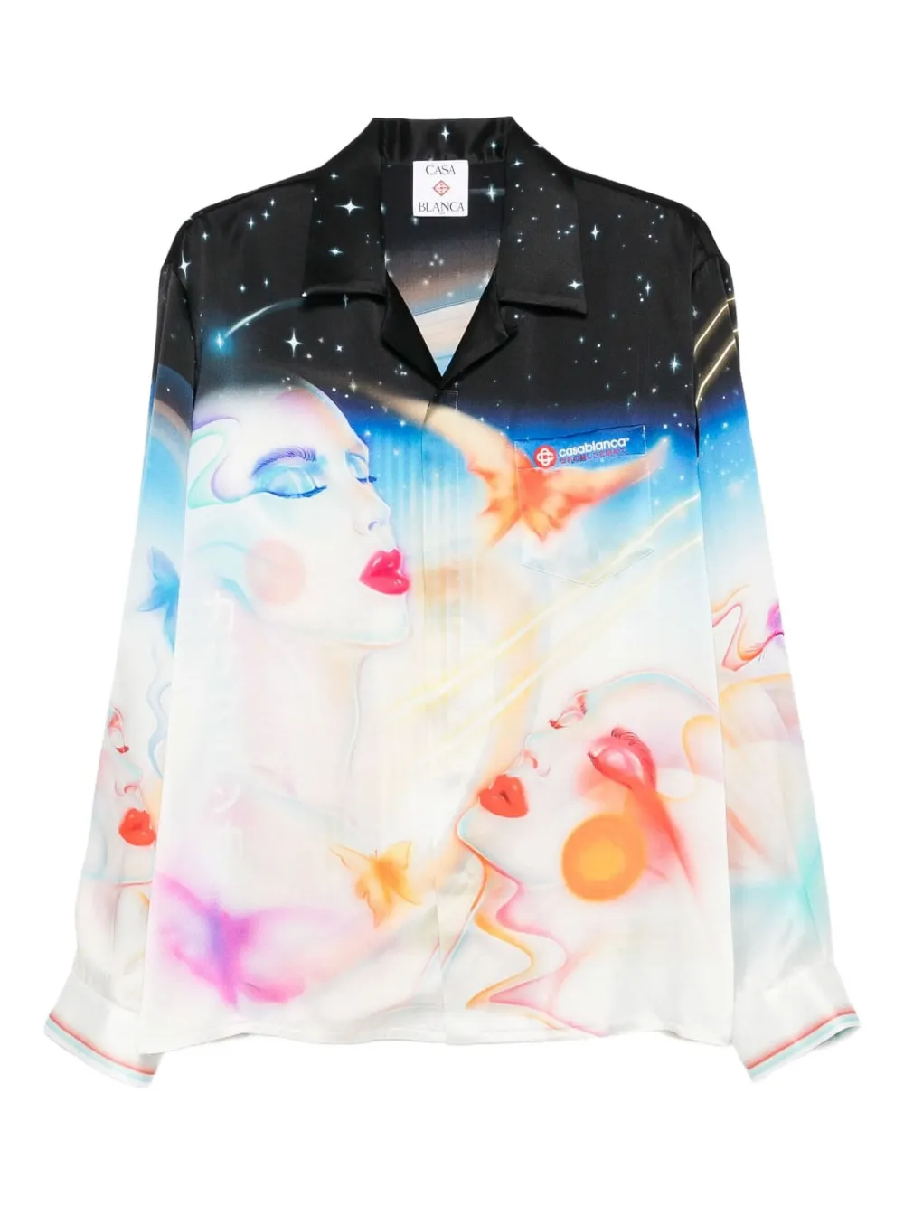 Рубашка с небесным принтом на пуговицах CASABLANCA, белый
Рубашка с небесным принтом на пуговицах CASABLANCA, белый