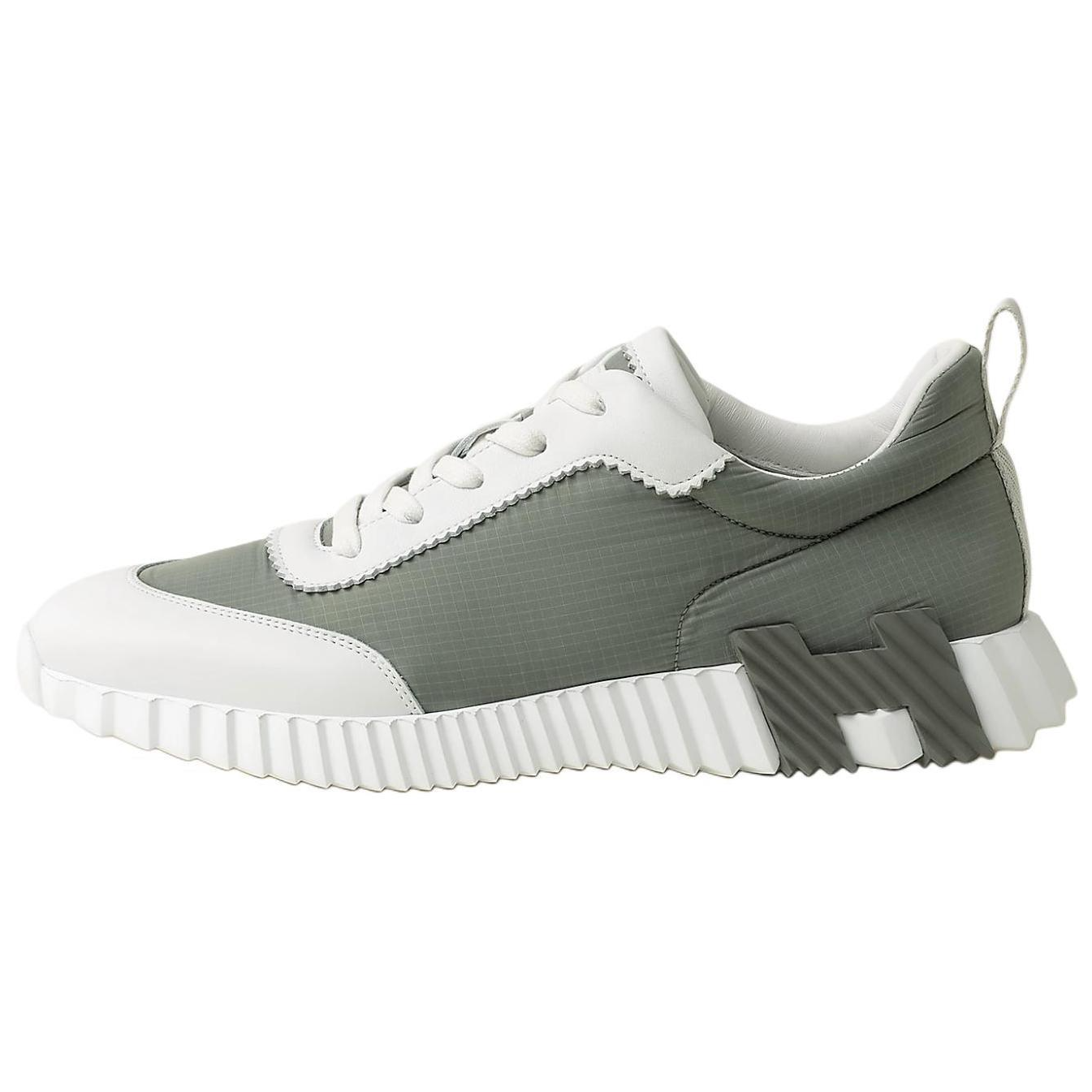 HERMES Мужские повседневные кроссовки Bouncing Low Top, зеленые 
HERMES Мужские повседневные кроссовки Bouncing Low Top, зеленые