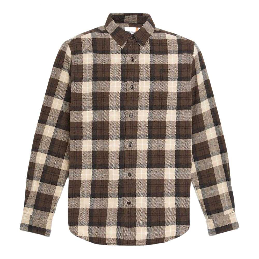 Timberland Мужская рубашка шоколадного цвета с коричневым лацканом, средней высоты
Timberland Мужская рубашка шоколадного цвета с коричневым лацканом, средней высоты