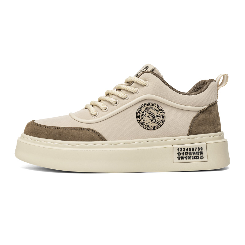 Slip Resistant Low Top Skateboard Shoes Men's SENGUIBUCK, Apricot
Slip Resistant Low Top Skateboard Shoes Men's SENGUIBUCK, Apricot