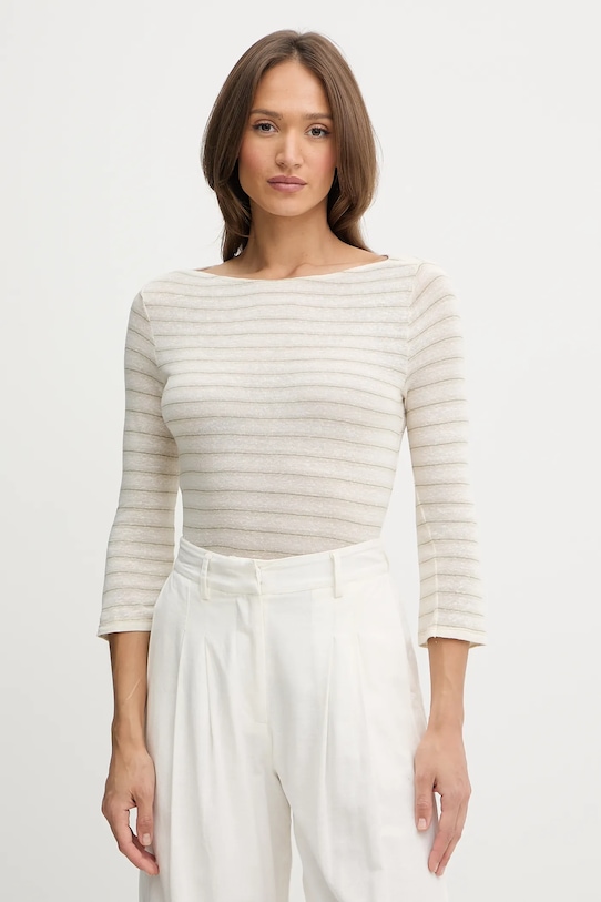 Лонгслив с добавлением льна United Colors Of Benetton, бежевый
Лонгслив с добавлением льна United Colors Of Benetton, бежевый