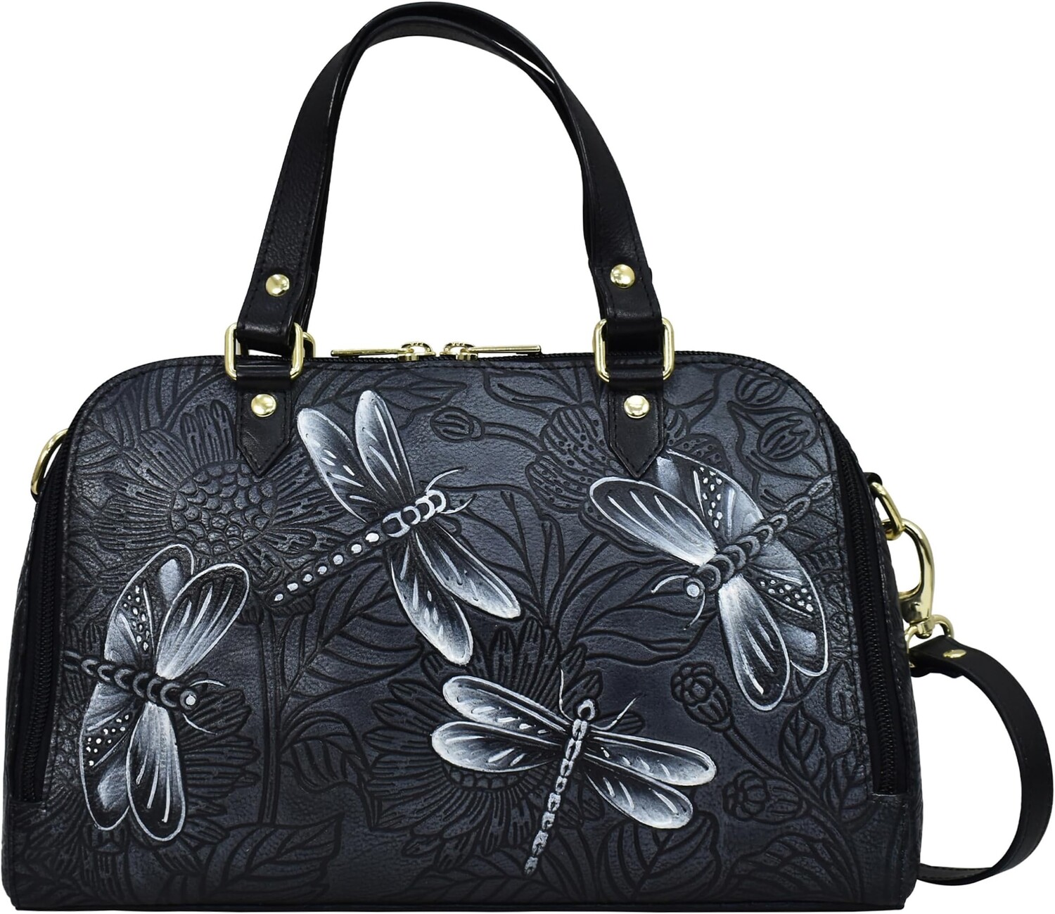 Широкая сумка-органайзер 695 Anuschka, цвет Tooled Dragonfly Meadow Pewter
Широкая сумка-органайзер 695 Anuschka, цвет Tooled Dragonfly Meadow Pewter