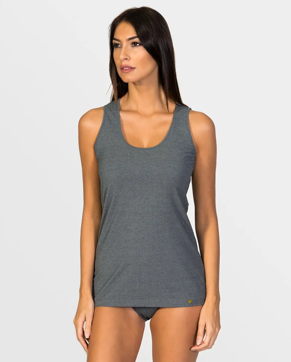 Женская майка на широких бретелях из экологически чистой ткани ZD, темно-серый
Женская майка на широких бретелях из экологически чистой ткани ZD, темно-серый