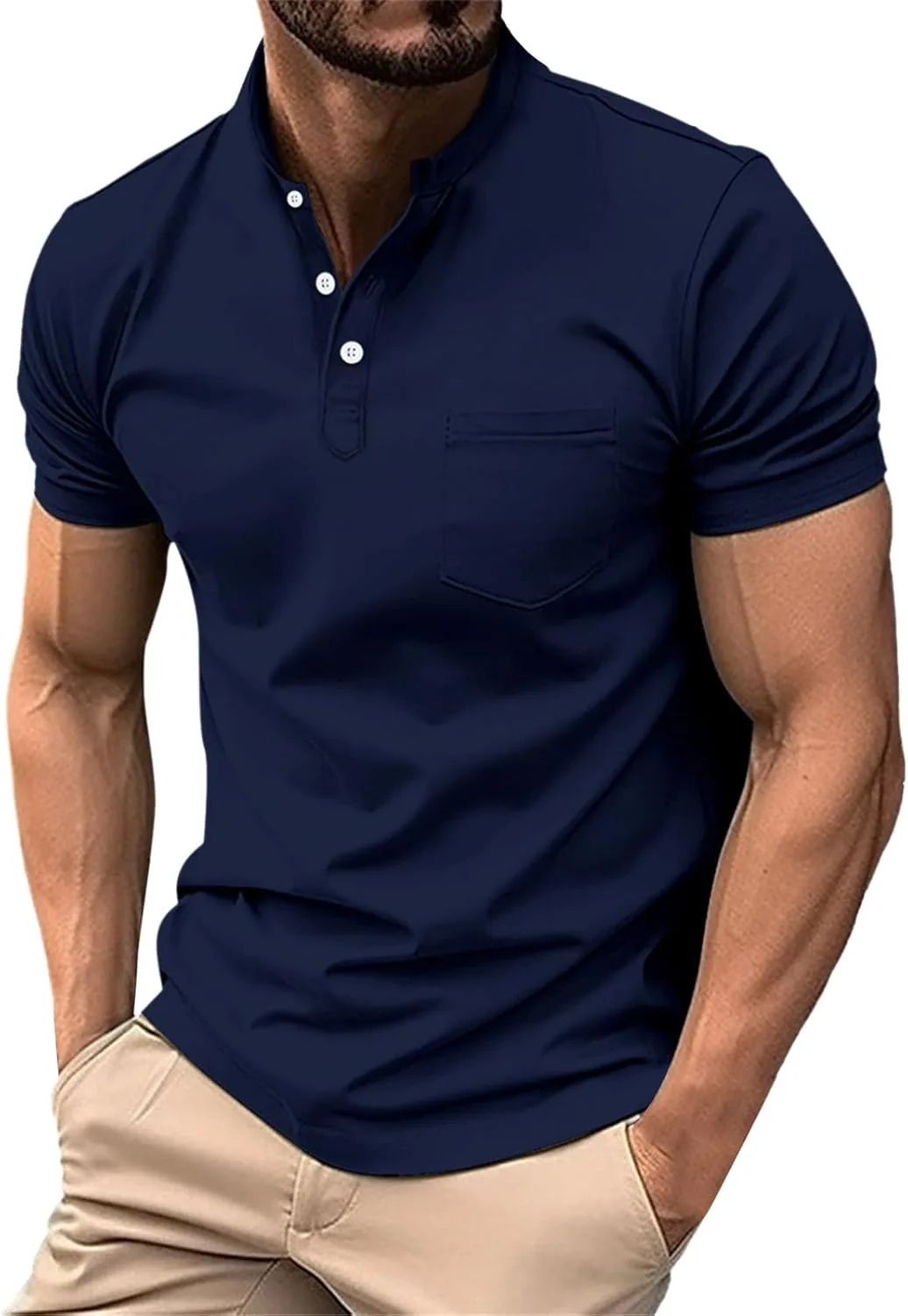 Футболка-поло для мужчин Dry Fit с коротким рукавом и карманом HJYUZP
Футболка-поло для мужчин Dry Fit с коротким рукавом и карманом HJYUZP