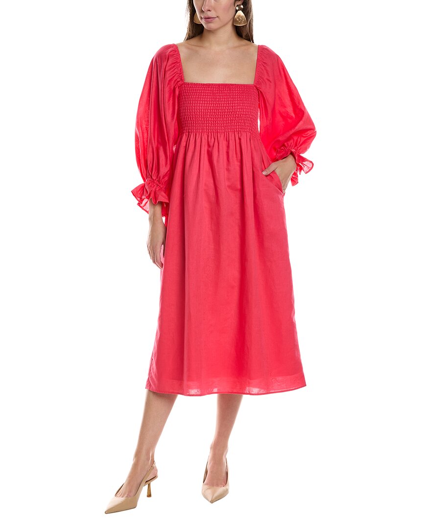 Платье миди JL LUXE из льняной смеси, розовый
Платье миди JL LUXE из льняной смеси, розовый