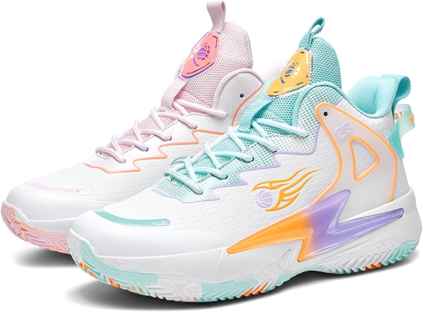 Мужские высокие модные кроссовки на шнуровке с сетчатым верхом, для баскетбола, с противоскользящей подошвой, дышащие, удобные, спортивные кроссовки для тренировок и бега Boaobaihuo, Two Tone
Мужские высокие модные кроссовки на шнуровке с сетчатым верхом, для баскетбола, с противоскользящей подошвой, дышащие, удобные, спортивные кроссовки для тренировок и бега Boaobaihuo, Two Tone