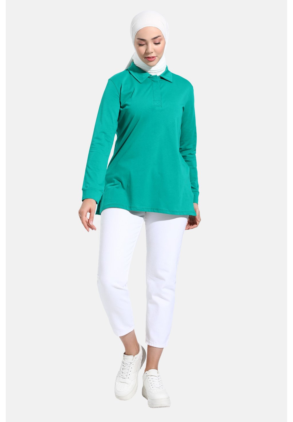 Топ с длинными рукавами REFKA Modanisa, зеленый
Топ с длинными рукавами REFKA Modanisa, зеленый