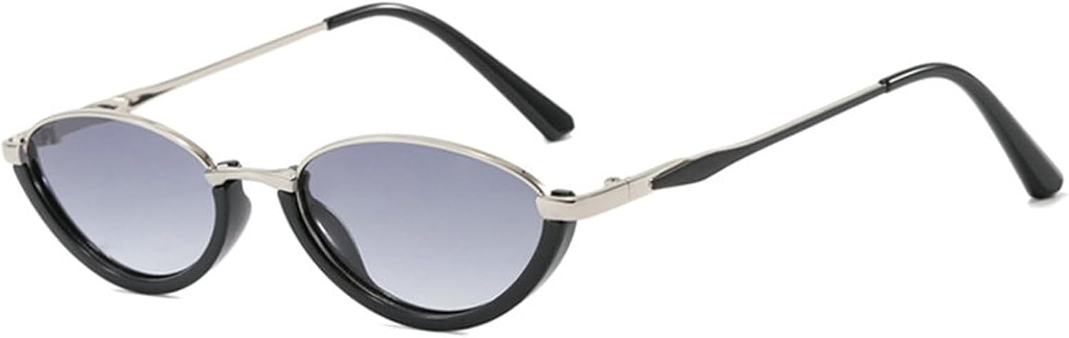 Солнцезащитные очки Willochra в модной металлической оправе «кошачий глаз» для женщин, винтажные, маленькие, овальные, для мужчин, для активного отдыха и путешествий, защита от УФ-излучения UV400, C2
Солнцезащитные очки Willochra в модной металлической оправе «кошачий глаз» для женщин, винтажные, маленькие, овальные, для мужчин, для активного отдыха и путешествий, защита от УФ-излучения UV400, C2