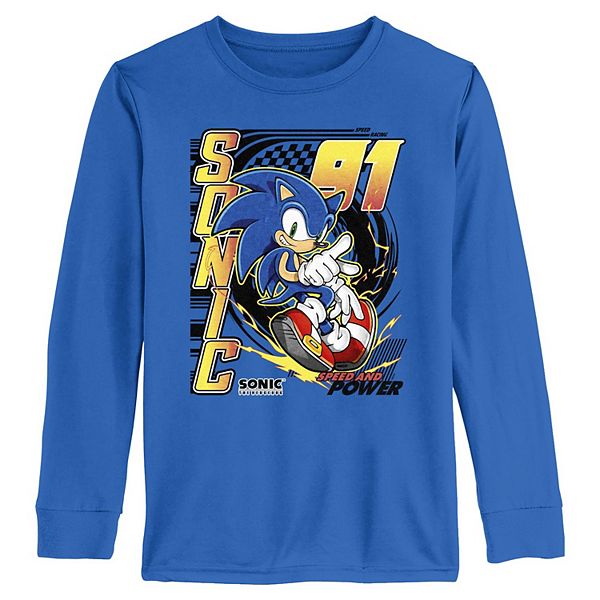 Мальчиковая футболка с длинным рукавом и принтом Speed & Power Sonic The Hedgehog
Мальчиковая футболка с длинным рукавом и принтом Speed & Power Sonic The Hedgehog