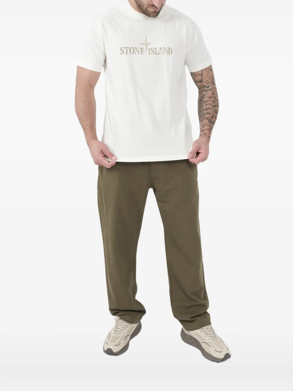 Футболка с принтом Stone Island, бежевый
Футболка с принтом Stone Island, бежевый