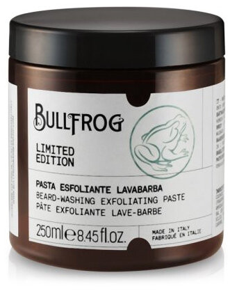 Bullfrog, Отшелушивающая паста для мытья бороды и кожи, 250 мл
Bullfrog, Отшелушивающая паста для мытья бороды и кожи, 250 мл