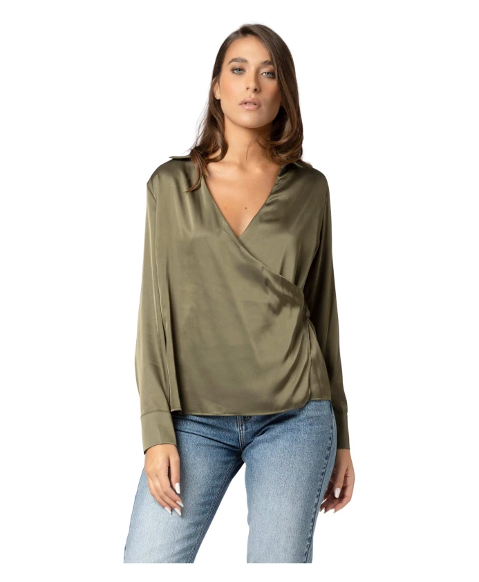 Мягкая блузка с запахом Kocca, зеленый
Мягкая блузка с запахом Kocca, зеленый