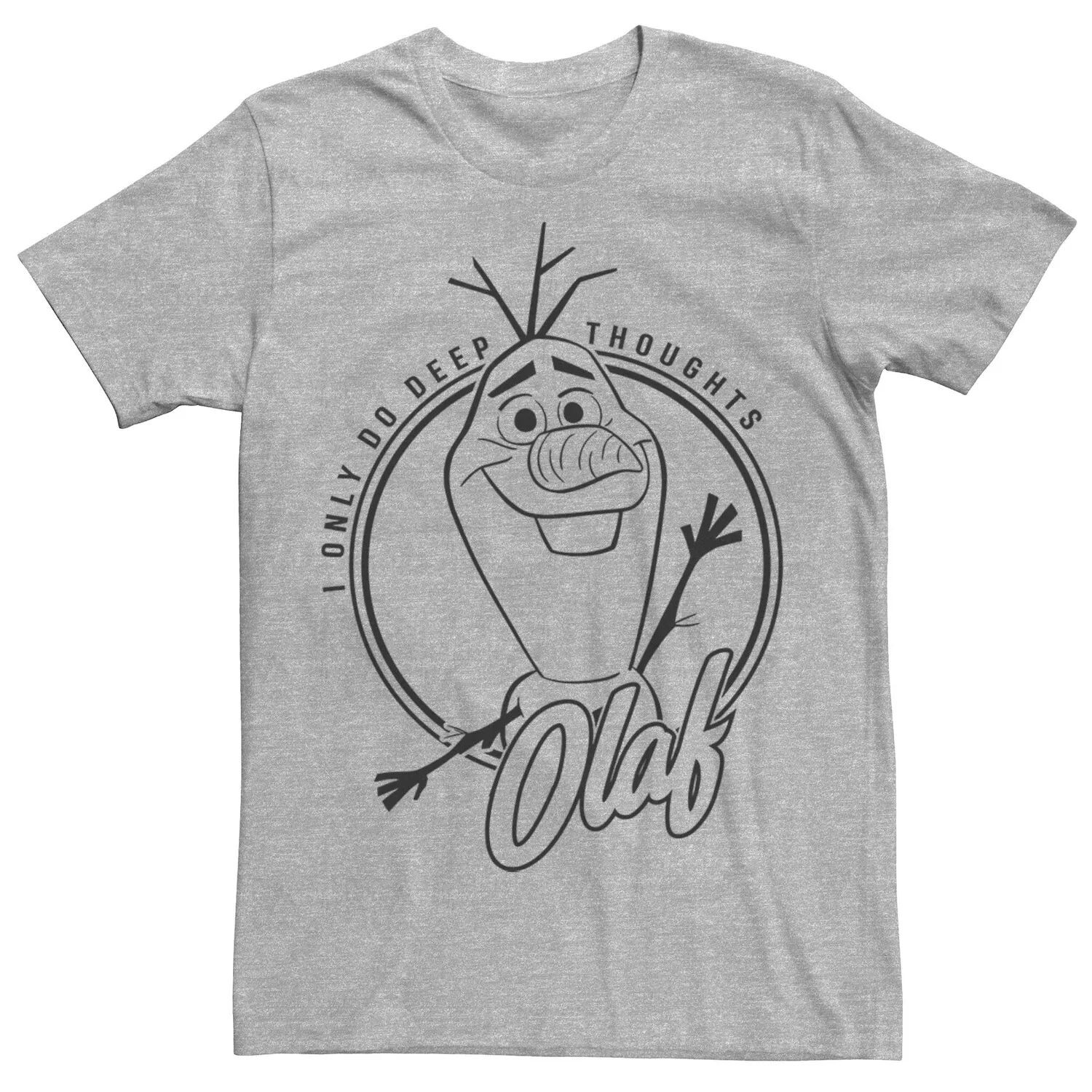 Мужская футболка с рисунком Olaf Only Deep Thoughts 2 's Frozen Disney
Мужская футболка с рисунком Olaf Only Deep Thoughts 2 's Frozen Disney