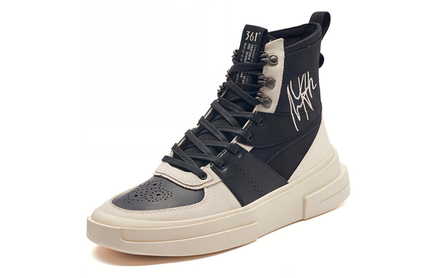 Кеды мужские, Обувь для скейтбординга AG Chao Ge, мужская, с высоким берцем, обсидиановая, черный/белый 361°
Кеды мужские, Обувь для скейтбординга AG Chao Ge, мужская, с высоким берцем, обсидиановая, черный/белый 361°