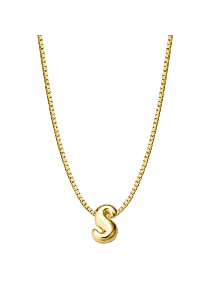 Glanzstücke München Серебряное колье с буквой S в оправе из желтого золота
Glanzstücke München Серебряное колье с буквой S в оправе из желтого золота