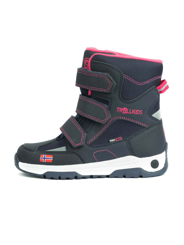Сапоги Trollkids Winters Lofoten, цвет navy/pink 
Сапоги Trollkids Winters Lofoten, цвет navy/pink