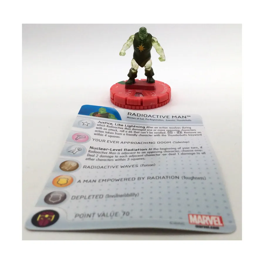 Радиоактивный человек #016 (U), Marvel HeroClix - Civil War Organized Play - Singles
Радиоактивный человек #016 (U), Marvel HeroClix - Civil War Organized Play - Singles