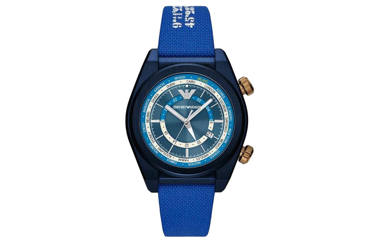 EMPORIO ARMANI Мужские часы кварцевый механизм тканевый ремешок 43 мм синий циферблат
EMPORIO ARMANI Мужские часы кварцевый механизм тканевый ремешок 43 мм синий циферблат
