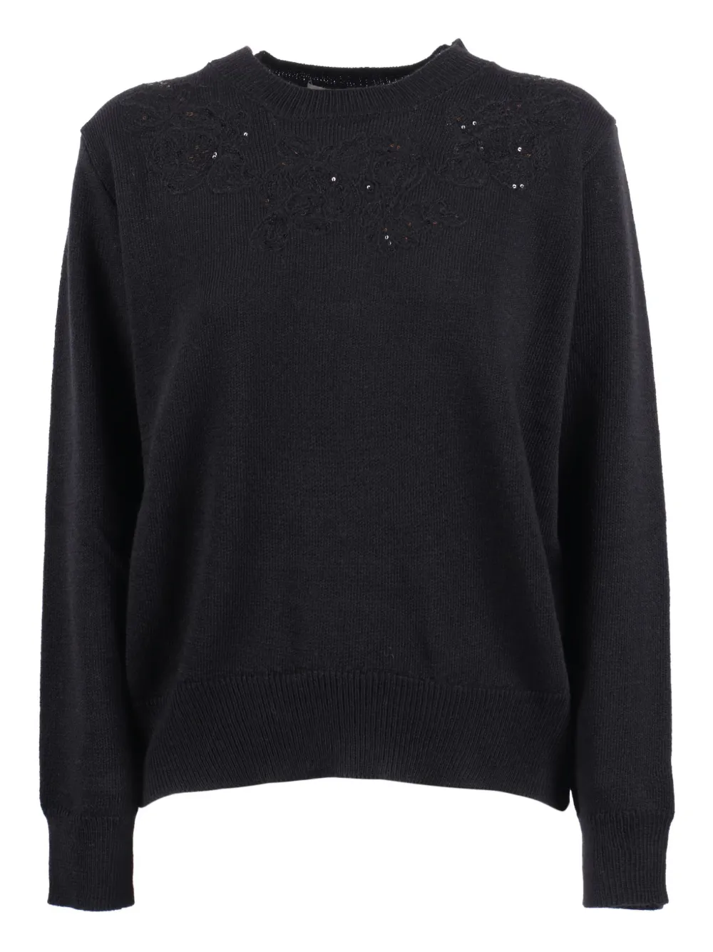 Топ с вышивкой и аппликацией Ermanno Scervino, черный
Топ с вышивкой и аппликацией Ermanno Scervino, черный