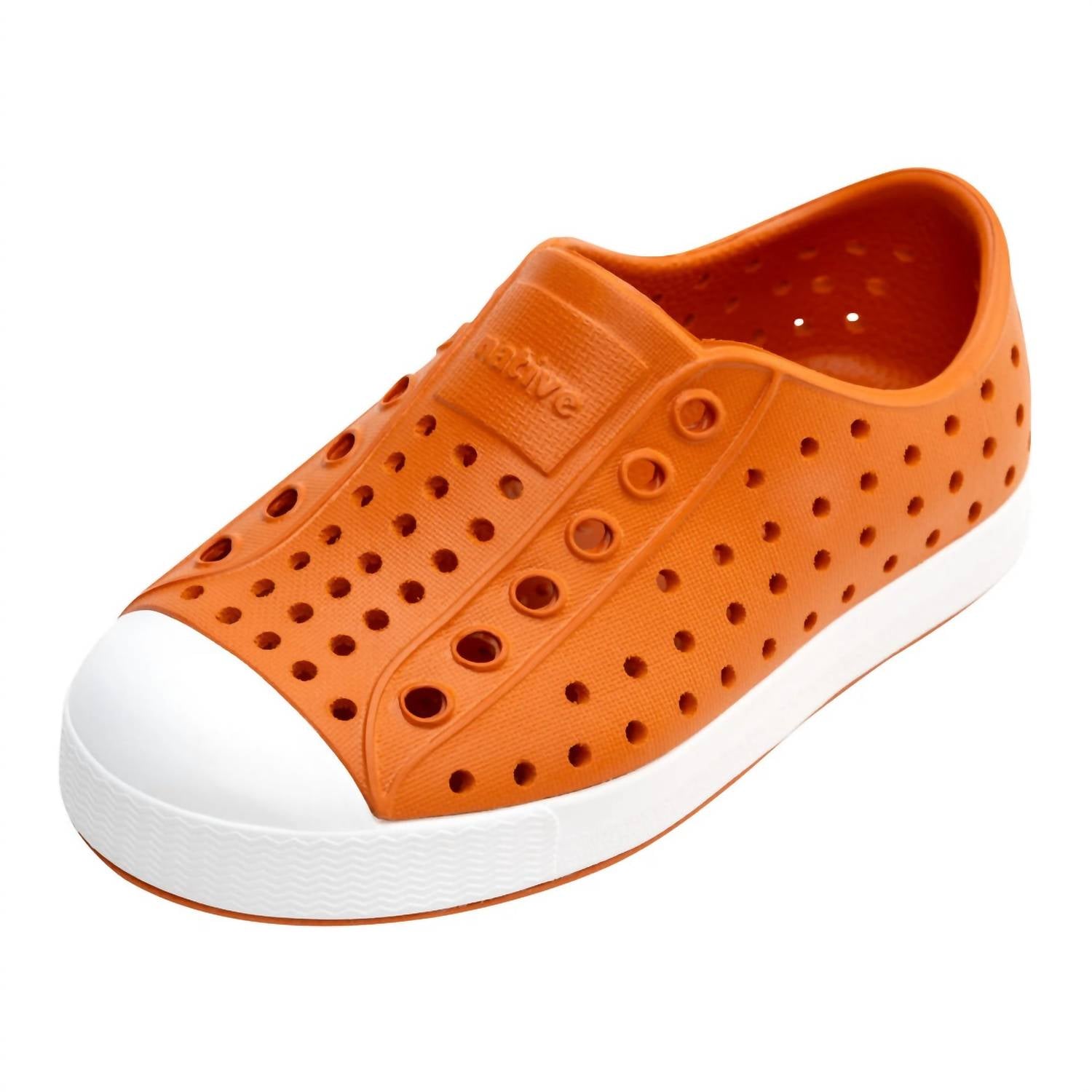 Native Детские слипоны Jefferson в цвете Mars Orange/Shell White
Native Детские слипоны Jefferson в цвете Mars Orange/Shell White