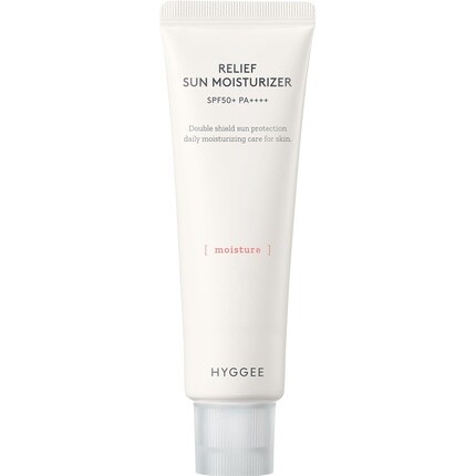 Relief Sun Moisturizer Spf 50+ Pa++++ 50мл, Hyggee
Relief Sun Moisturizer Spf 50+ Pa++++ 50мл, Hyggee