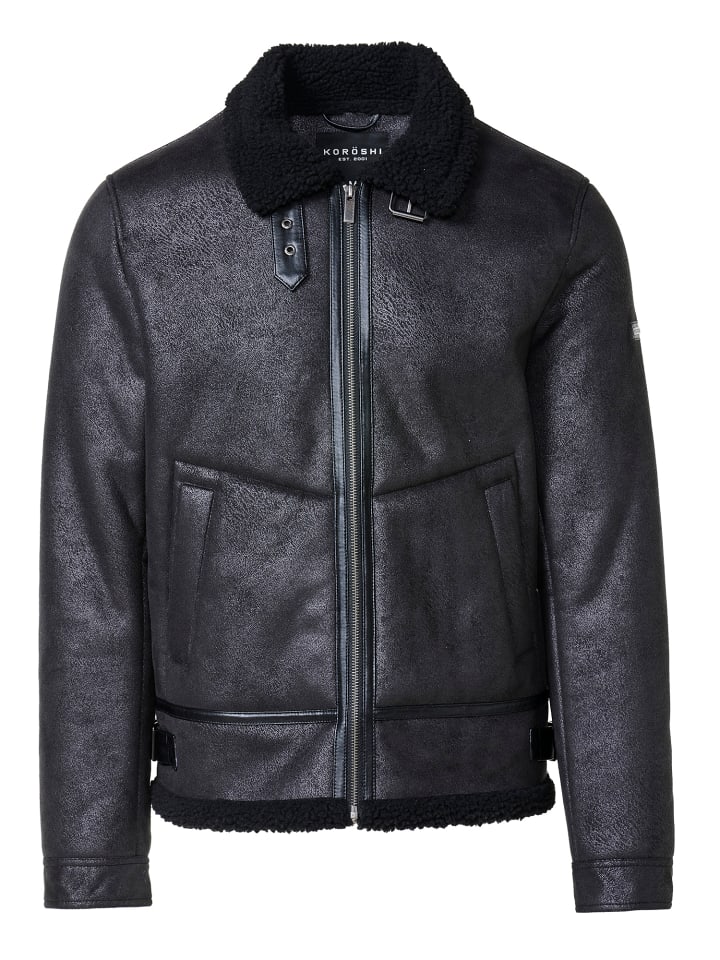 Куртка из искусственной кожи ЧЕРНОГО цвета KOROSHI
Куртка из искусственной кожи ЧЕРНОГО цвета KOROSHI
