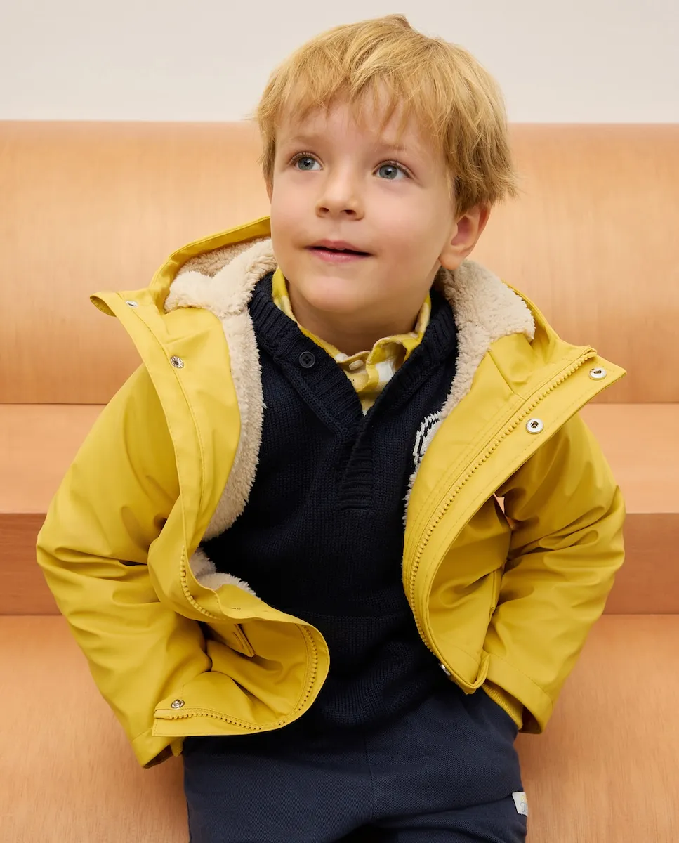 Детская парка с пропитанной тканью и подкладкой из искусственного овечьего меха Kids El Corte Inglés, желтый
Детская парка с пропитанной тканью и подкладкой из искусственного овечьего меха Kids El Corte Inglés, желтый