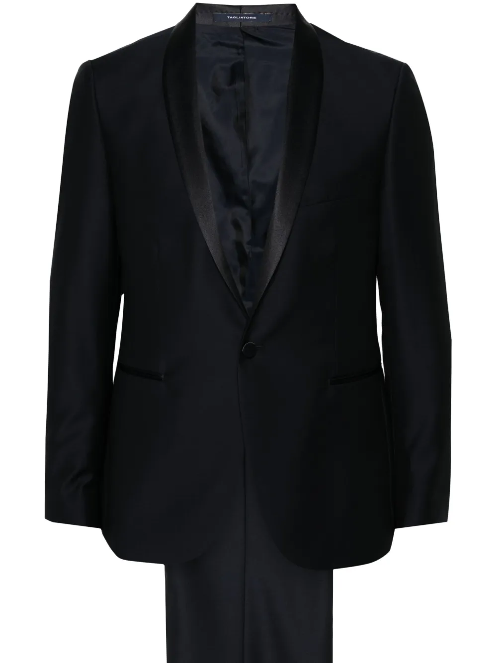 Шерстяной костюм с однобортным пиджаком TAGLIATORE, синий
Шерстяной костюм с однобортным пиджаком TAGLIATORE, синий