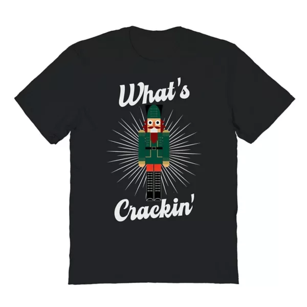 Мужская рождественская футболка с принтом What Cracker Licensed Character, черный
Мужская рождественская футболка с принтом What Cracker Licensed Character, черный